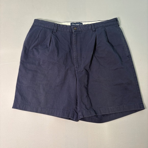 Polo Golf Ralph Lauren Other - Polo Golf Ralph Lauren Mens Navy Blue Pleated Cotton Classic Golf Shorts 38